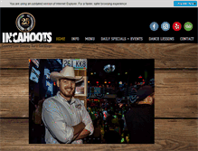 Tablet Screenshot of incahoots.com